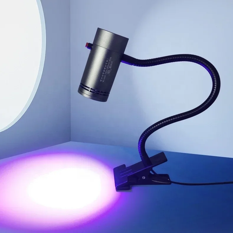 

In stock60W 395nm UV LED Desk Lamp UV Spot Curing Lamps Strong Ultraviolet Table Lamp Professional UV LED Light Solder Mask Curi