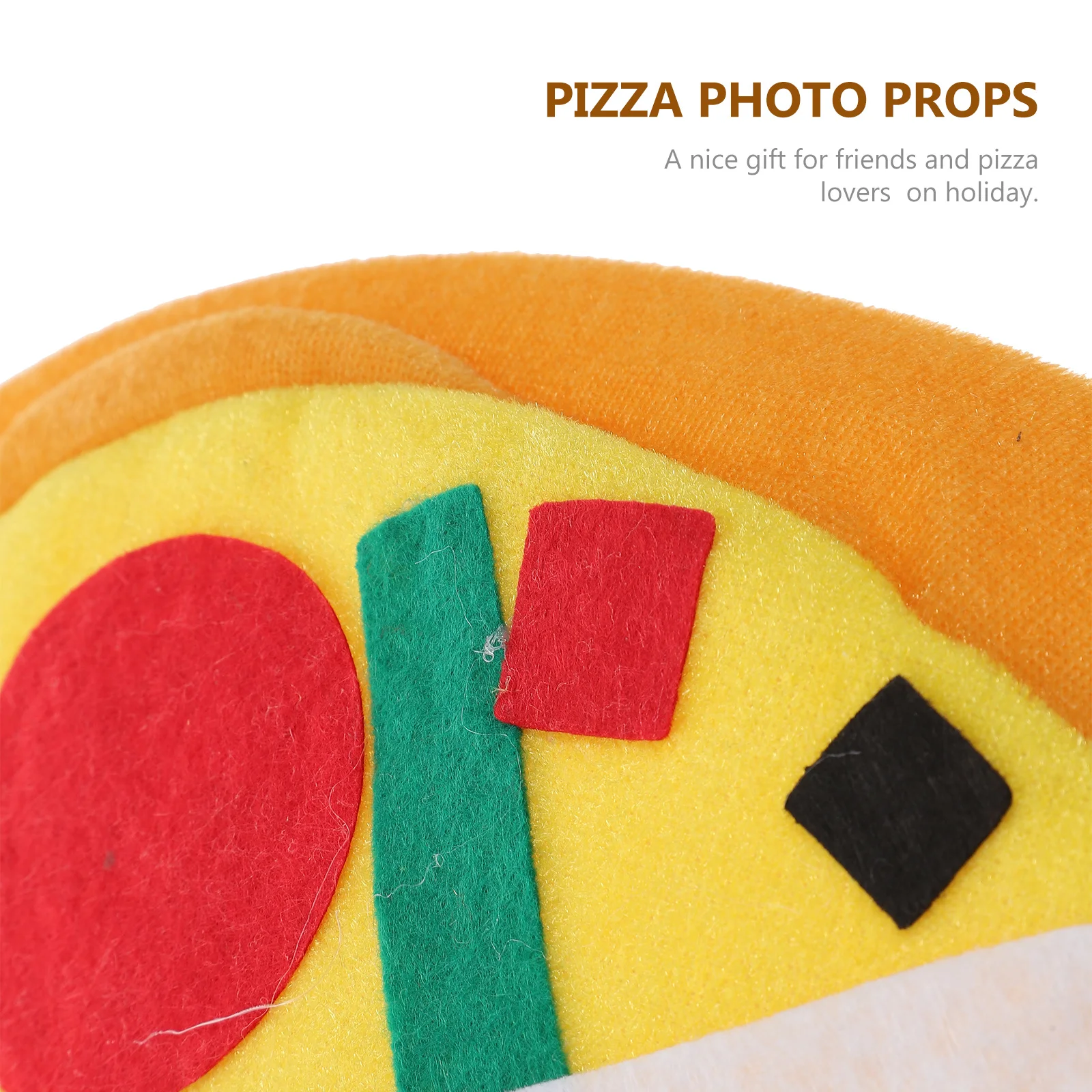 

Brightly Colored Cloth Pizza Hat Not Easy to Deform Perfect for Halloween Thanksgiving Christmas Gifts Pizza Hat