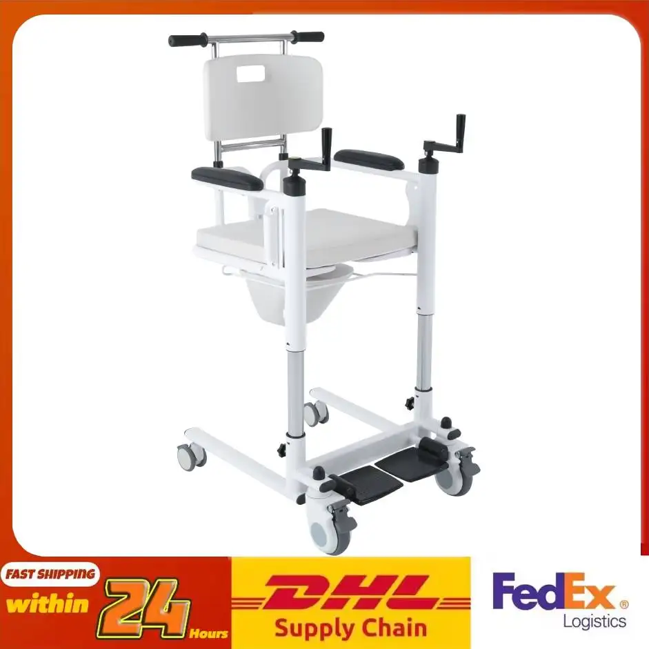 

Многофункциональное кресло-подъемник для перемещения пациентов, регулируемое по высоте, эргономичное, для легкого перемещения, для домашнего ухода и домов престарелых