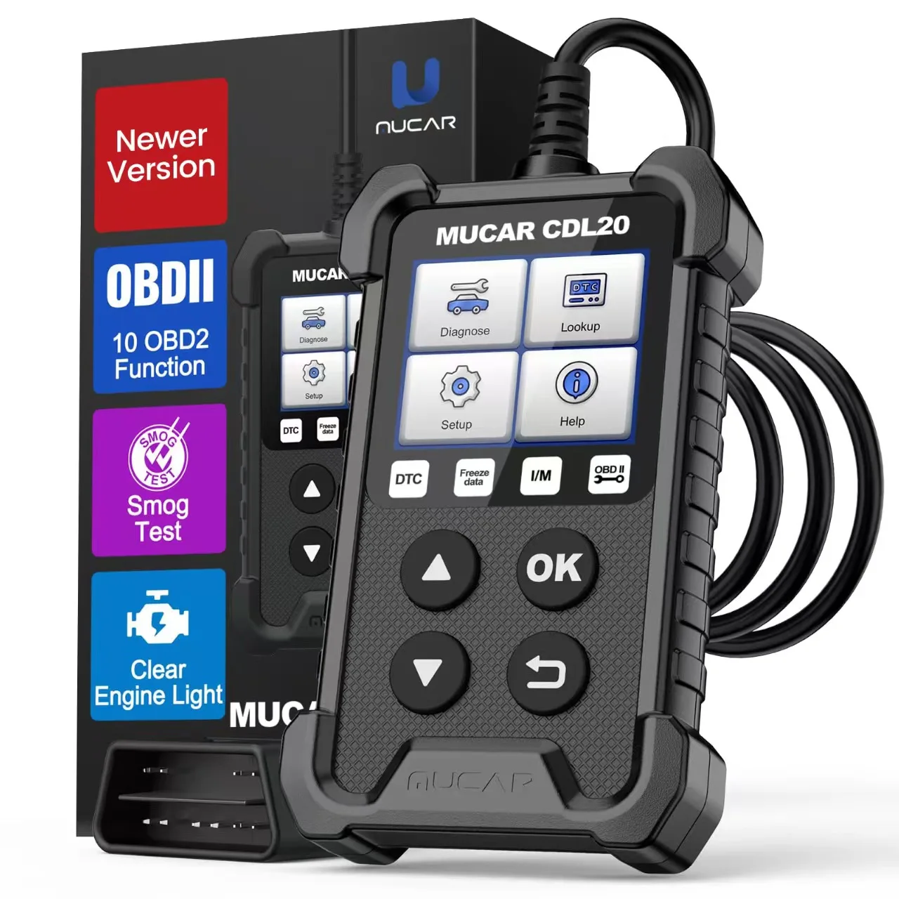 

MUCAR CDL20 2025 OBD2 сканер полная система сканирования инструмент проверка света двигателя диагностические инструменты тест на смог автомобильный считыватель кодов