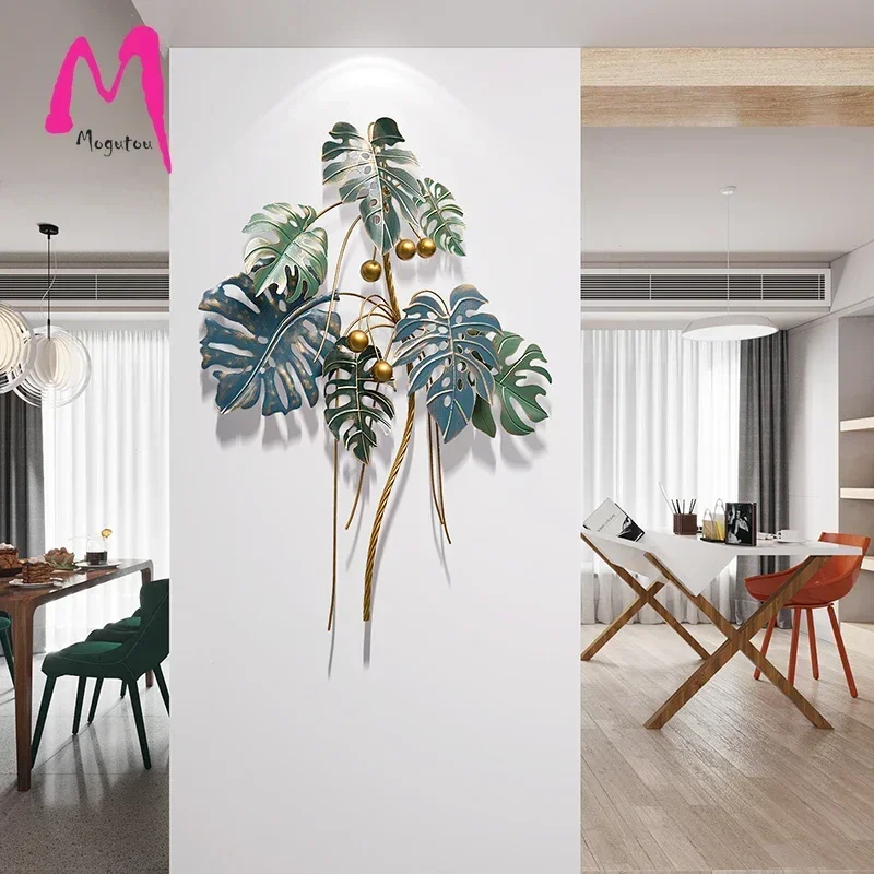 [MGT] Nordic Light Luxury Three-Dimensional Metal Wrought Iron Wall Decoration Pendant Home Living Room Dining Room Bedroom