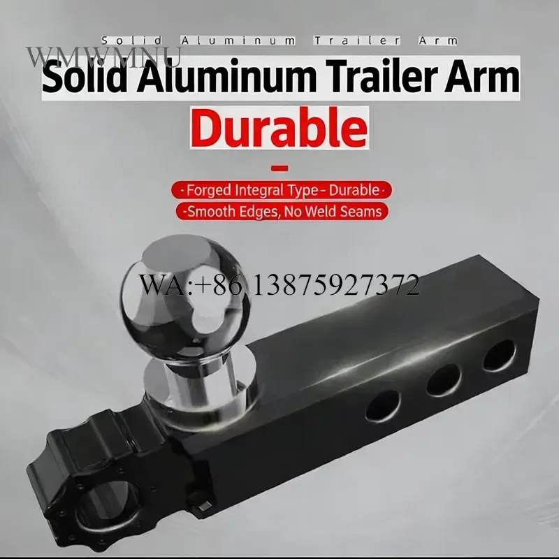 Wmwmnu New Aluminum Alloy 3 Hole Square Trailer Arm Full Kit Ball Head Anti Loosening Device Lock High Strength Split Shackle