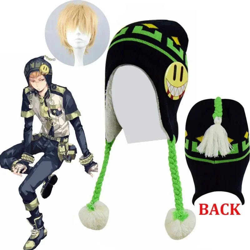 High-Q Unisex Anime DRAMAtical Murder Noiz Cosplay Hat Cap DMMD DRAMAtical Murder Knitted hat Adult Kids Noiz Winter Warm Hat