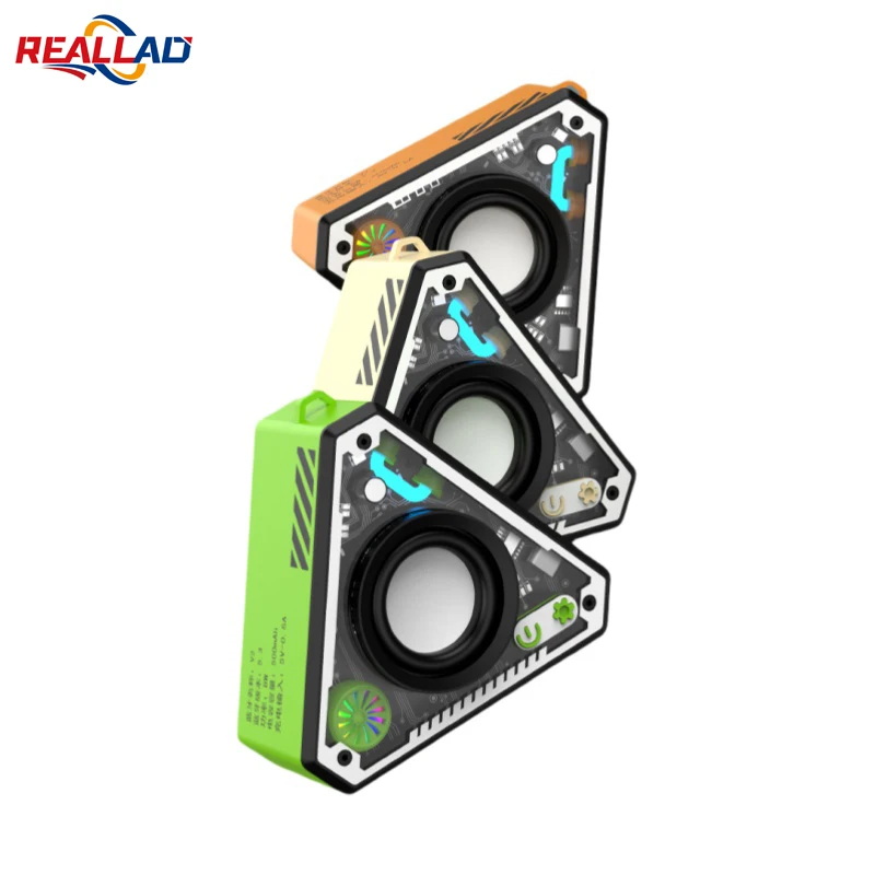

RD V2 Mini Cool Bluetooth Speaker Subwoofer HiFi Surround Sound Outdoor Home Portable Wireless Bluetooth Speaker Music Player
