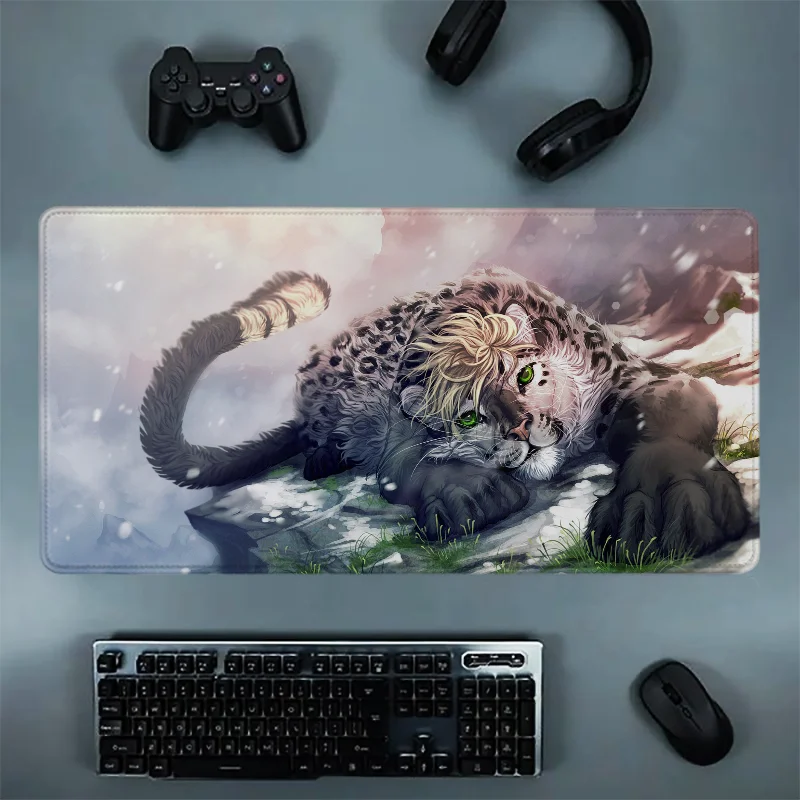 Large Anime Mouse Pad Gaming Accessories Fantasy Animals Desk Mat Mousepad Xxl Game Mats Deskmat Gamer Mause Office Pads Pc Mice