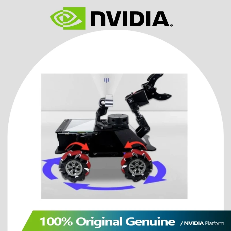 XiaoRGEEK XR-MROS-NANO-A3 AI Robot Car Kit, Jetson Nano Powered, RPLIDAR A1, Mecanum Wheels, Robotic Arm & Vision Control