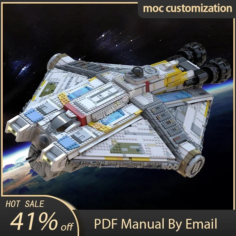 

3934pcs Moc Star Battle The Ghost - Rebels (with Interior) Model Building Blocks Bricks Creative Assembly Educational Toy Gift