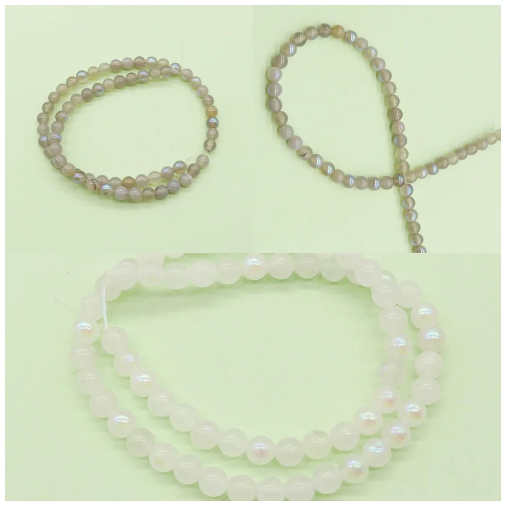 

6/8/10mm Round Polished Imitation Labradorite Straight Hole Beads Handmade Fashion Necklace Bracelet Jewelry Accessory 1 Strand