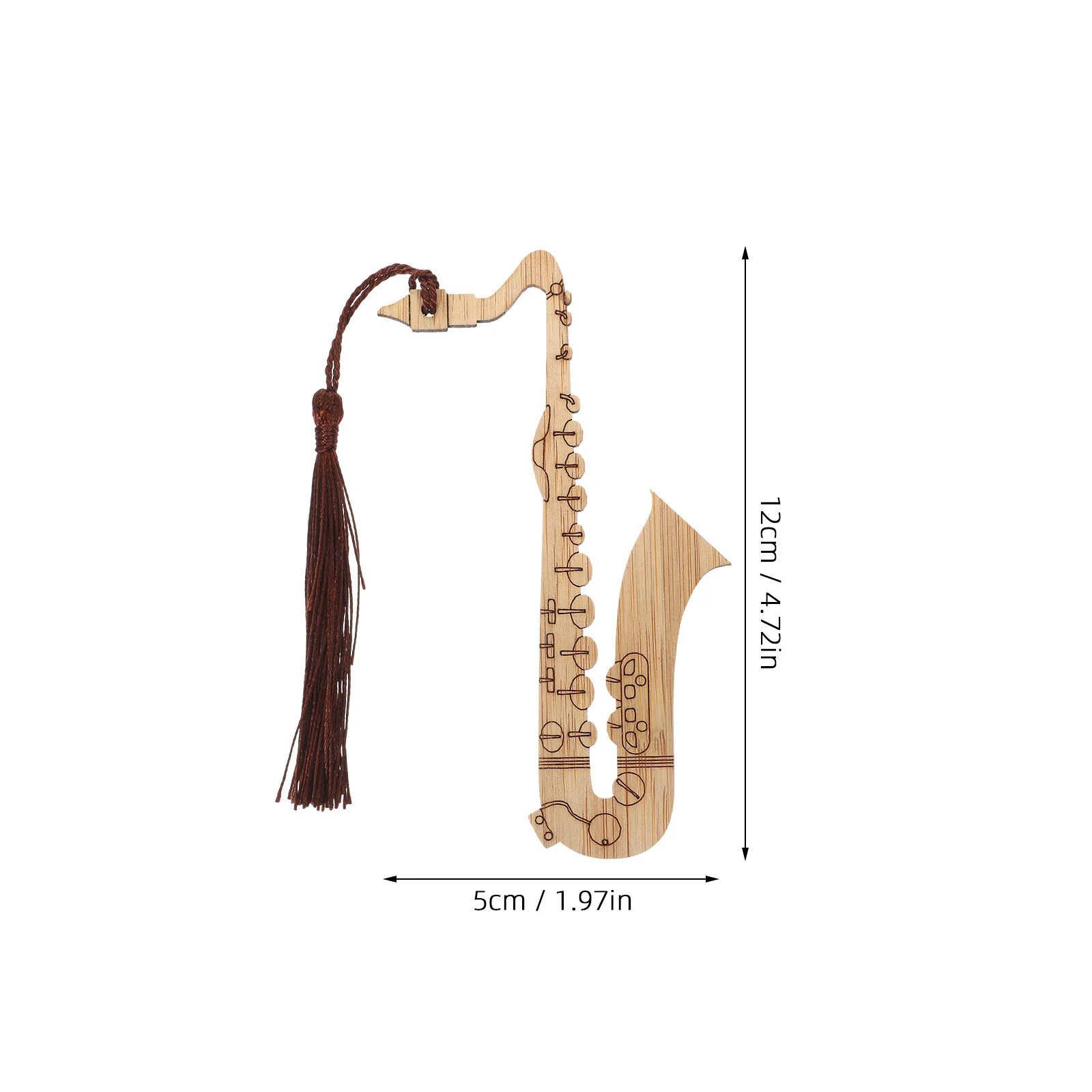 4 قطعة الساكسفون شكل الخيزران الإشارات المرجعية رقيقة خفيفة الوزن شرابة صفحة علامات الزخرفية قراءة كتاب الهدايا للطلاب البالغين