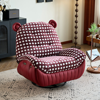 JC Multifunctional Electric Single Sofa Rocking Chair Living Room Small Apartment Massage Reclining Leisure Fabric Lazy Sofa