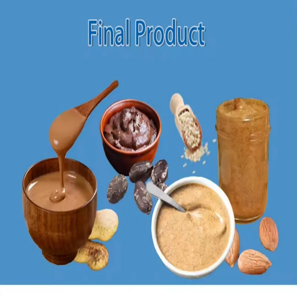 Máquina industrial de manteiga de amendoim e gergelim, linha de produção de pasta de gergelim em pó, fabricante comercial de manteiga de nozes