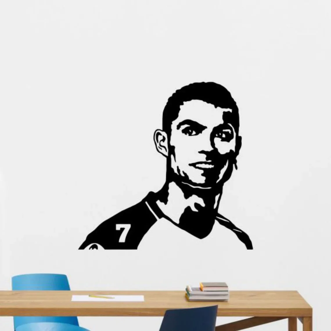 Ronaldo Wandt attoo Vinyl Aufkleber Fußball Fußball Wanda uf kleber Wohnzimmer Schlafzimmer Fitness studio Dekor Kinder Poster Sport Spieler Geschenk s004