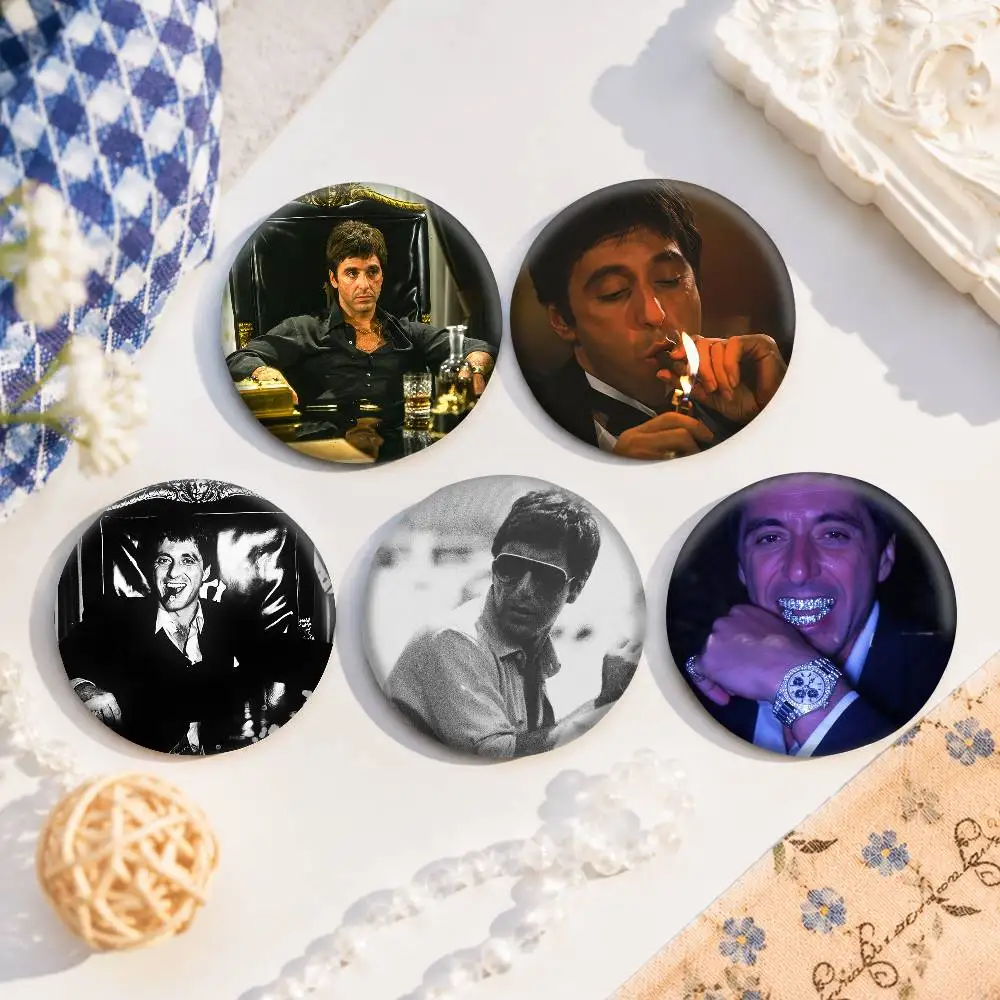 A-s-Scarface-es Anime Round Badges, Brooches, Clothing Accessories, Birthday Gifts, Anime Conventions