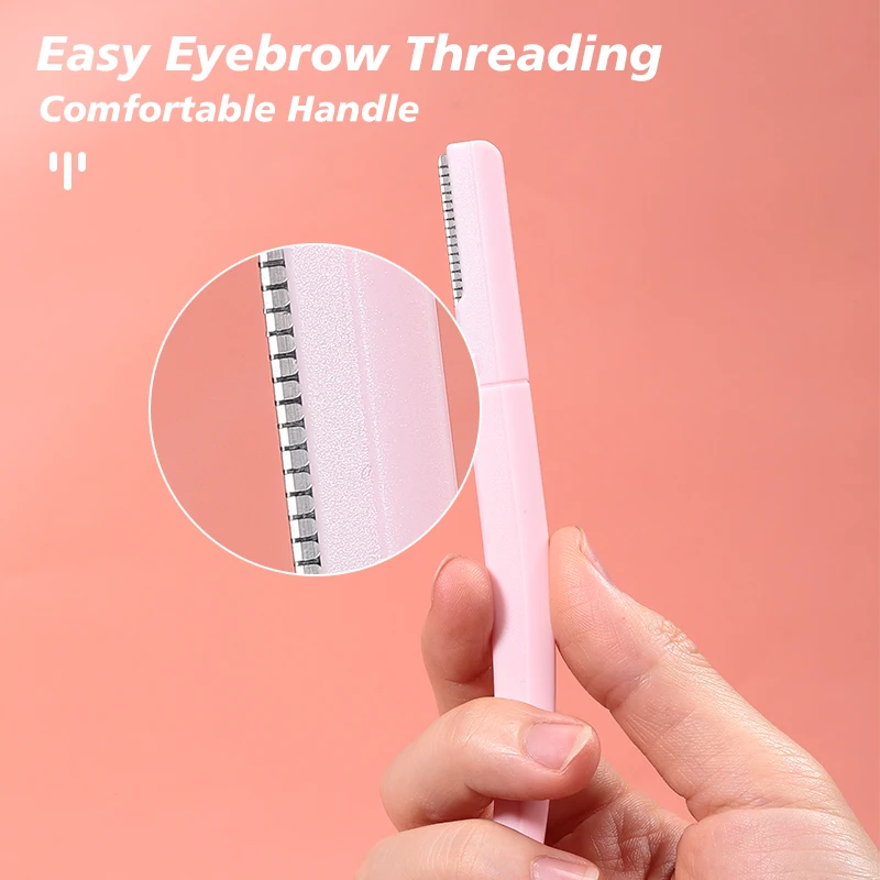 3Pcs/set Makeup Tools Eyebrow Trimmer Razor Remover Blade Safe Eyebrows Shaper Trimming Knife for Women With Protective Cover