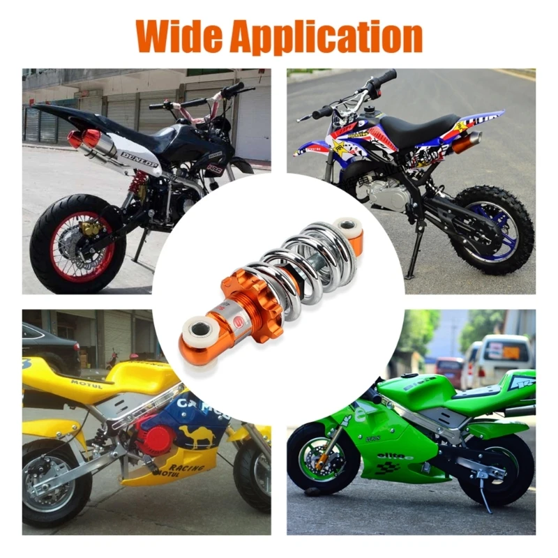 Motorcycle Shock Absorbers with 400lb Damping Spring High Load Capacity Shock Damper Improve Your Riding Experience L9BC