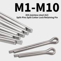 30/20/10/5/2/1PCS 304 Stainless Steel (A2) Split-Pins Split Cotter Lock Retaining Pin Split Cotter Split-Pins Pins GB91