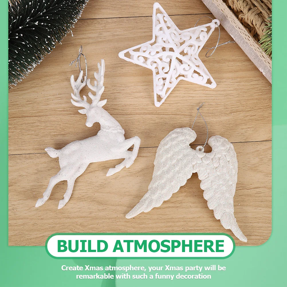 

Angel Wing Christmas Ornaments Decorations Wings Angels with Pendants Tree Small for Crafts