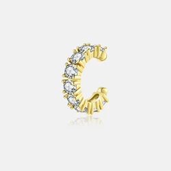 VEWANT 925 Sterling Silver 3mm CZ Zircon Earcuff Cuff Earring No Piercing Clips 2023 Women Crystal Fine Jewelry
