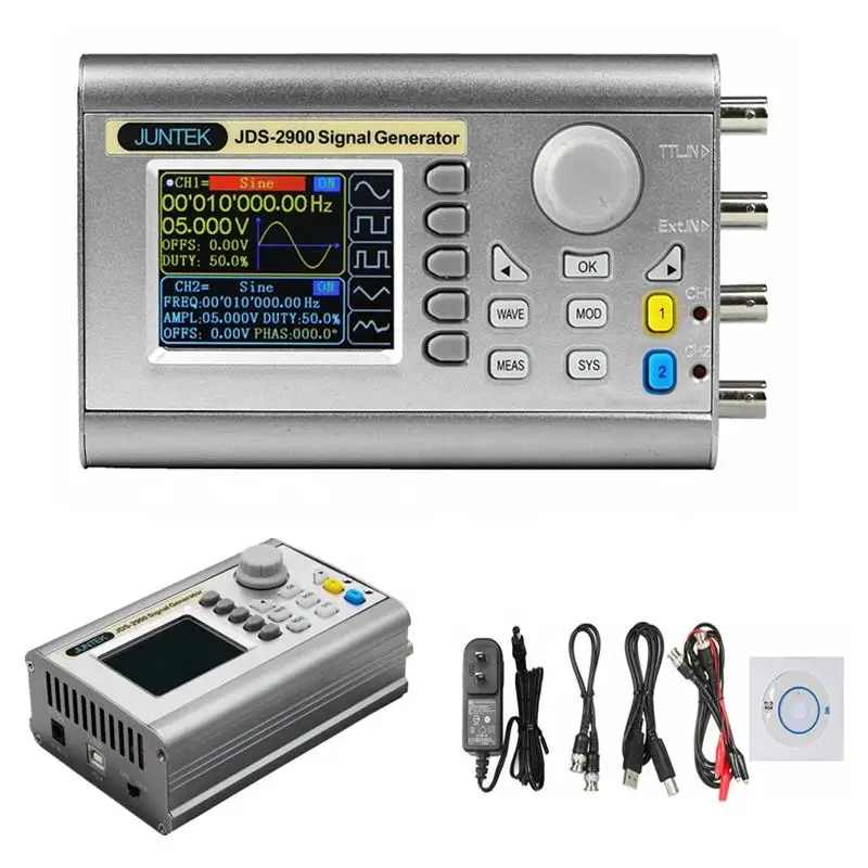 JDS2900 60MHz Digital Control Dual Channel DDS Function Arbitrary Waveform Signal Generator Sweep Counter Frequency Meter