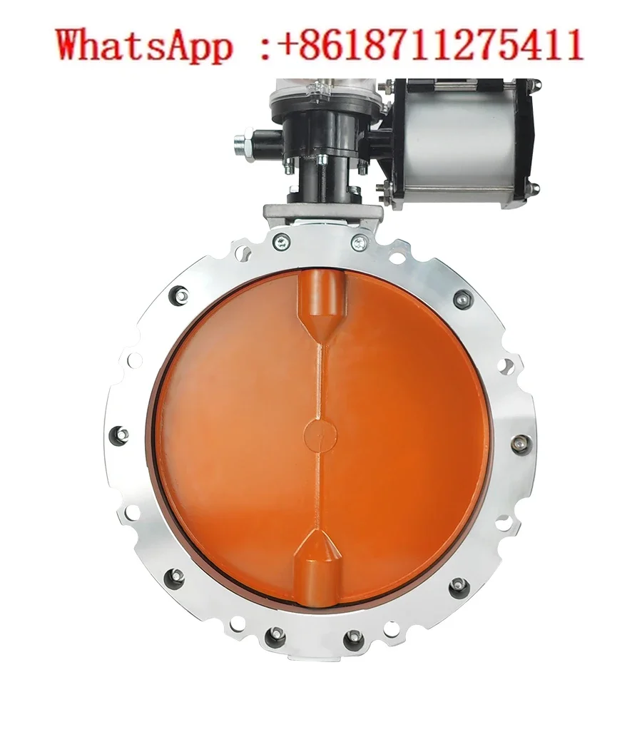 

Pneumatic dust butterfly valve V2FS/V1FS powder powder cement ventilation butterfly single and double flanges