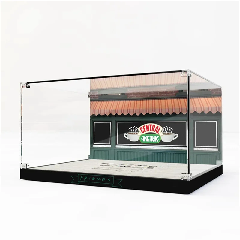 Display Case for Lego Central Perk 21319, 3MM Acrylic Display Box for Lego 21319 (No Model Set Included)