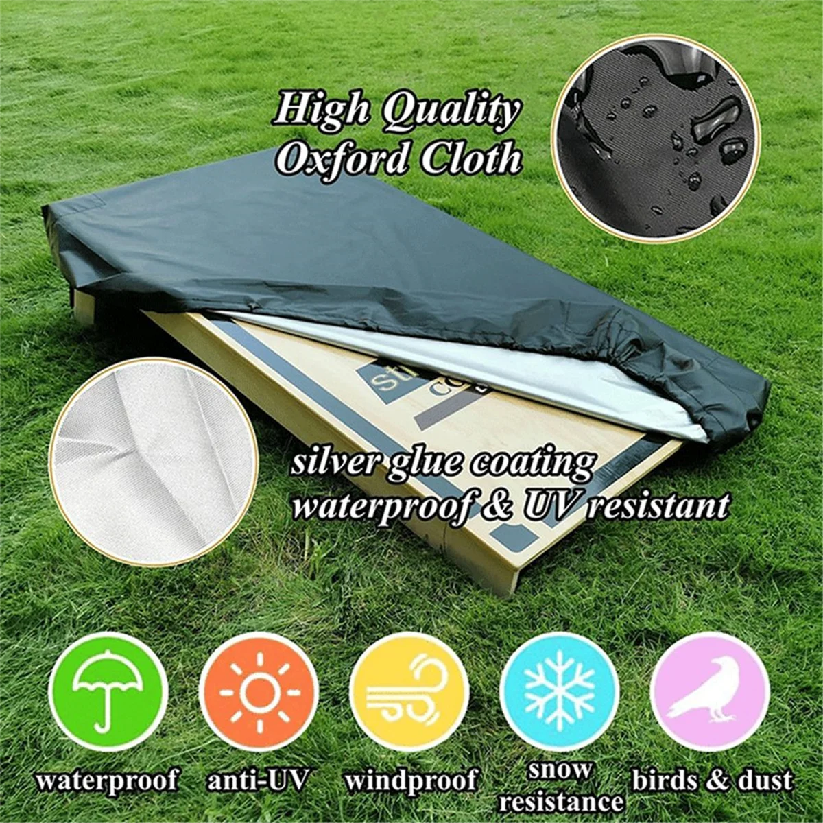 ABJZ чехол для мешка с песком, чехол для игровой доски с мешком с песком и сумкой для хранения, чехол для игровой доски, подходит для доски 2x4 фута