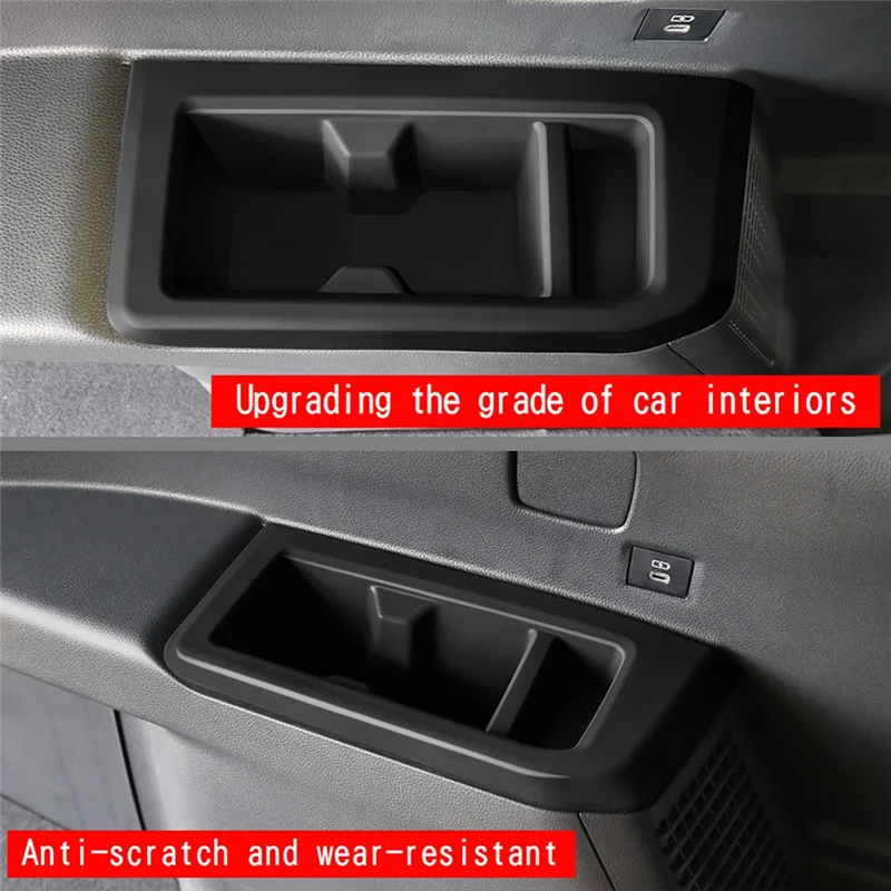 

AV34-Car Third Row Armrest Water Cup Holder Frame Silicone Interior Accessories For Toyota Prado LC250 2023+