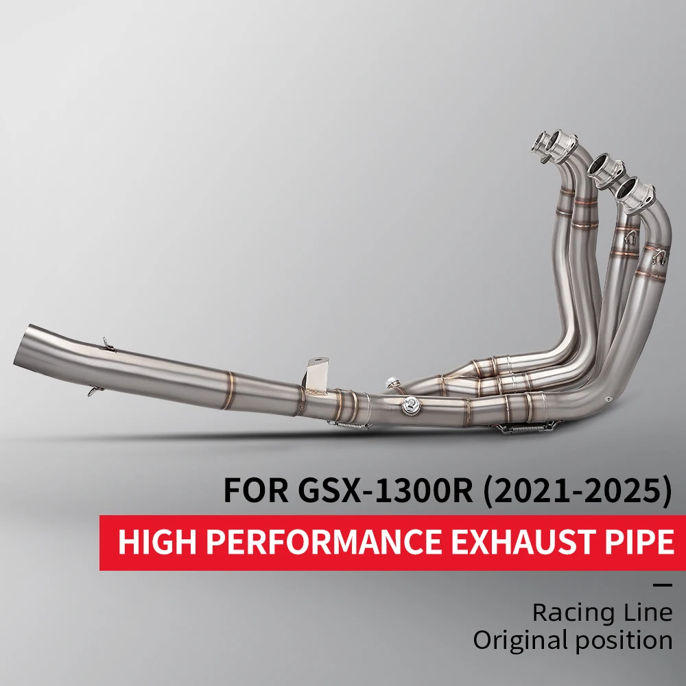 

For GSX1300R GSX-1300R 2021-2025 motorcycle exhaust system header collector connecting 60mm muffler