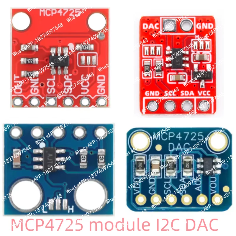 DAC module digital-to-analog conversion MCP4725 12-bit DAC I2C interface 12-bit DAC blue board
