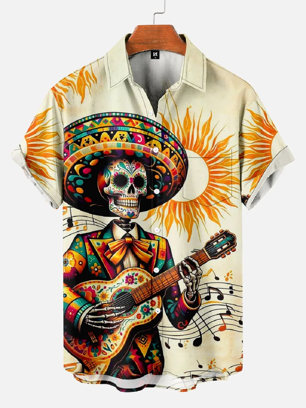 

Vintage Horror Skull Rocker Print Shirts For Men Gothic Rockabilly Hawaiian Shirt Short Sleeve Top Homme Harajuku Ropa Hombre