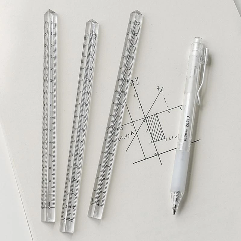 Righello triangolare trasparente Righello architetto Righello dritto 0-15