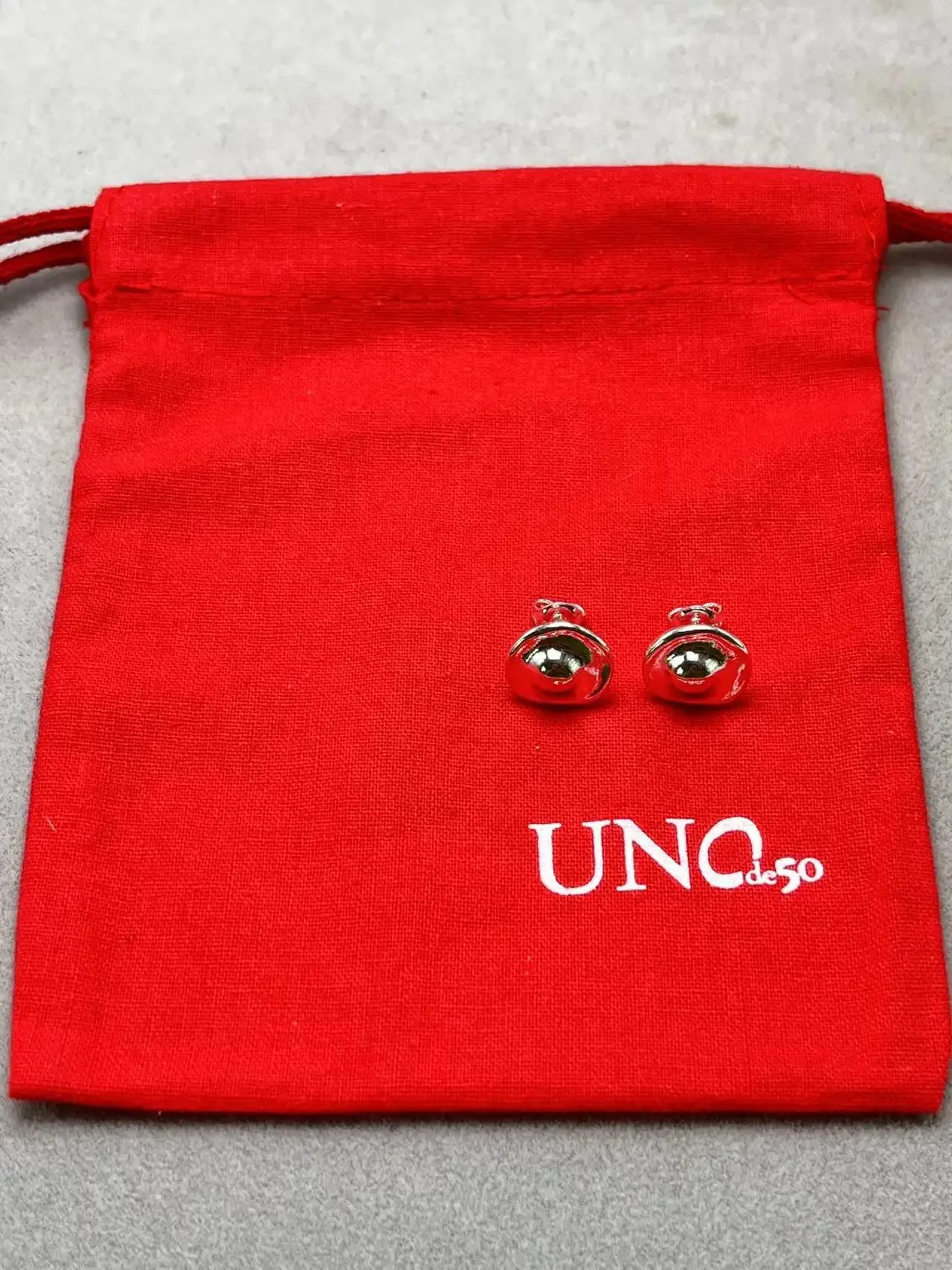 UNOde50-pendientes exquisitos y sencillos para mujer, bolsa de regalo de joyería romántica con bolsa, gran oferta, Europa y América, 2023