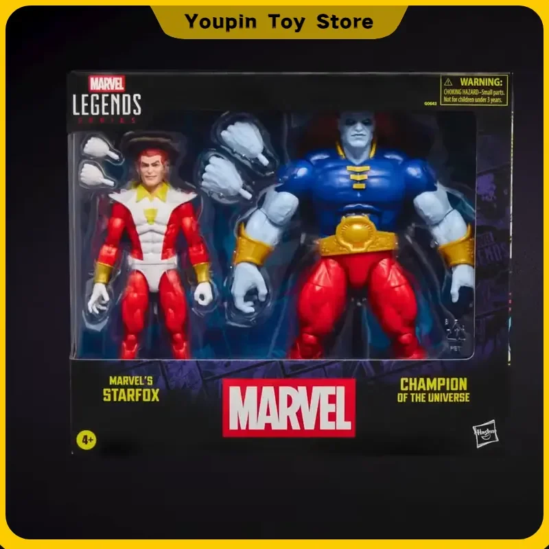Marvel Legends Series Marvel'S Starfox & Champion Of The Universe, paquete de 2 figuras de 6 pulgadas, modelo coleccionable, juguete decorativo, regalo sorpresa