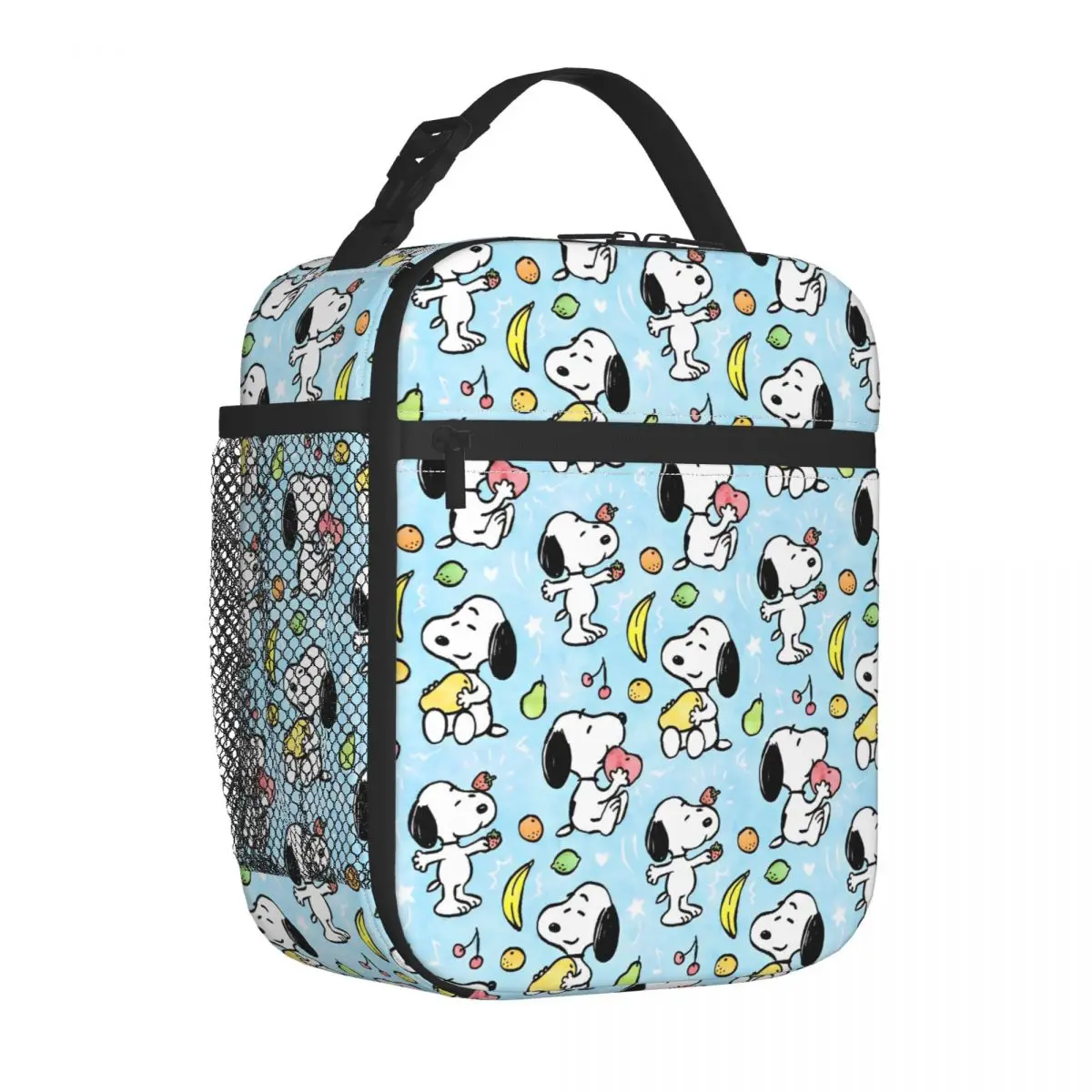 

Snoopy Fruits Pattern Insulated Lunch Bags Cooler Bag Meal Container Cartoon Large Tote Lunch Box Food Storage Bags Picnic