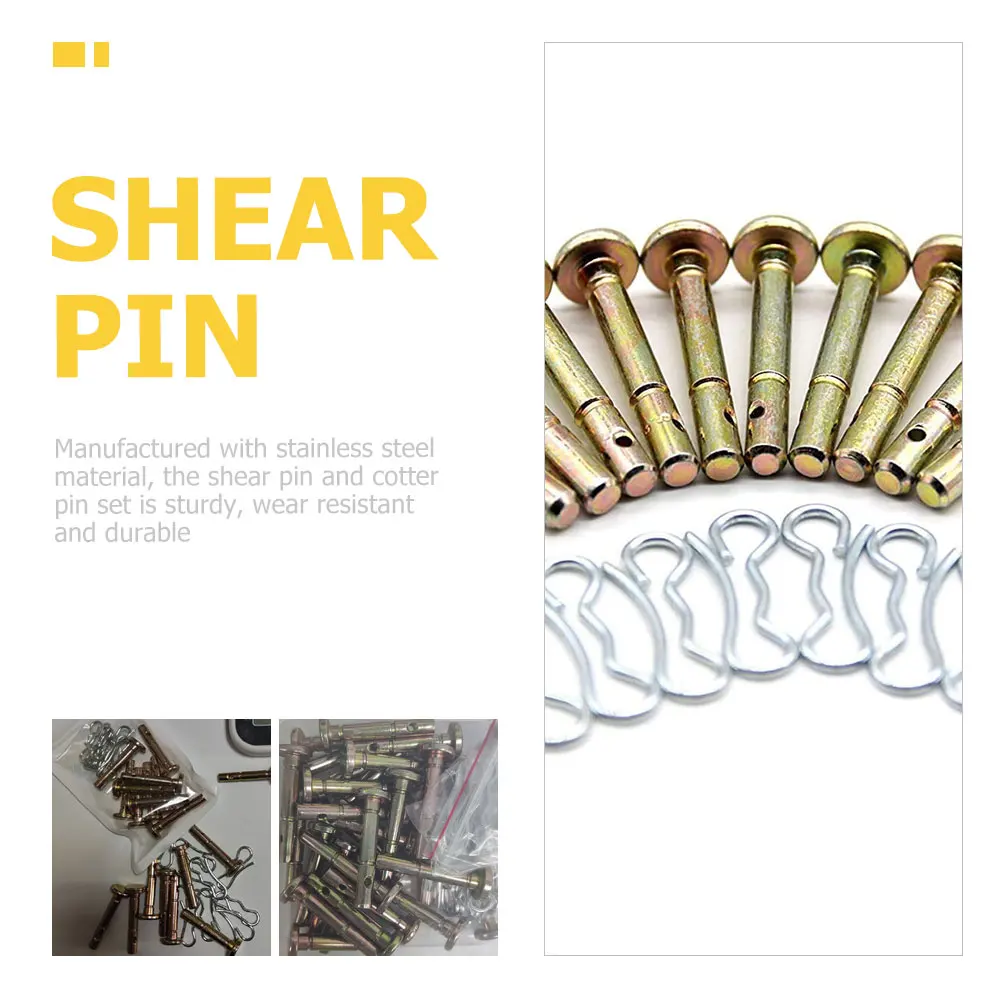 

1 Set Cotter Pins Replacement Parts Accessories Durable Metal Shear Pins Snow Thrower Supplies Shear Cotter Pin Set
