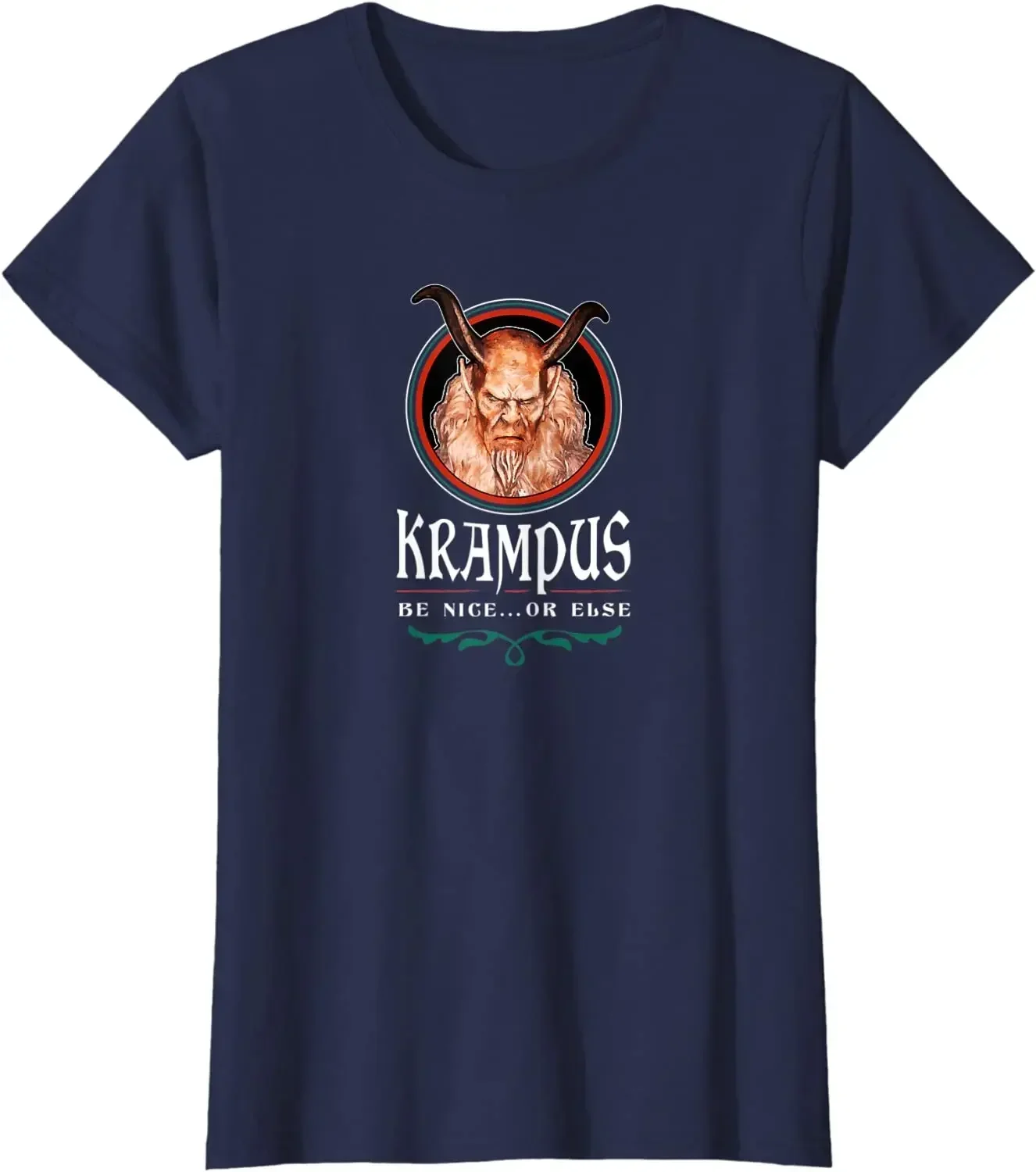 تي شيرت Krampus Be Nice or آخر لعيد الميلاد القديس نيكولاس Krampusnacht. جديد 100٪ قطن قصير الأكمام س الرقبة تي شيرت عارضة الرجال الأعلى