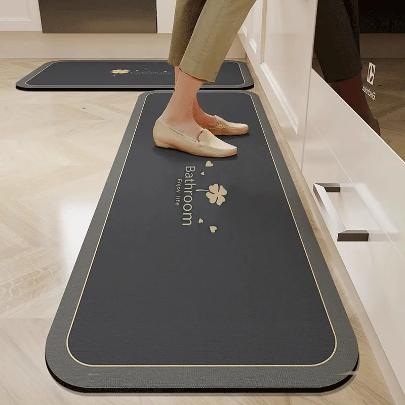 Diatom mud mat, non-slip, waterproof, oil-resistant, stain-resistant kitchen special foot mat