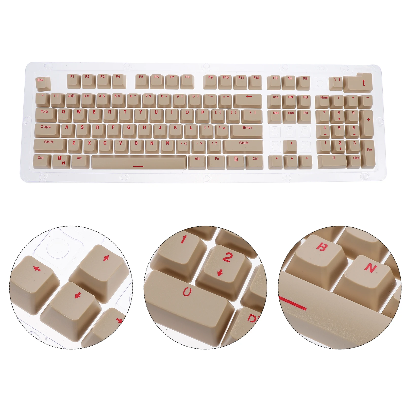 

Mechanical Keyboard Set Dual Color ABS Replacement Keys Compatible Computer Keyboards Computer Key Caps Fun Use Present