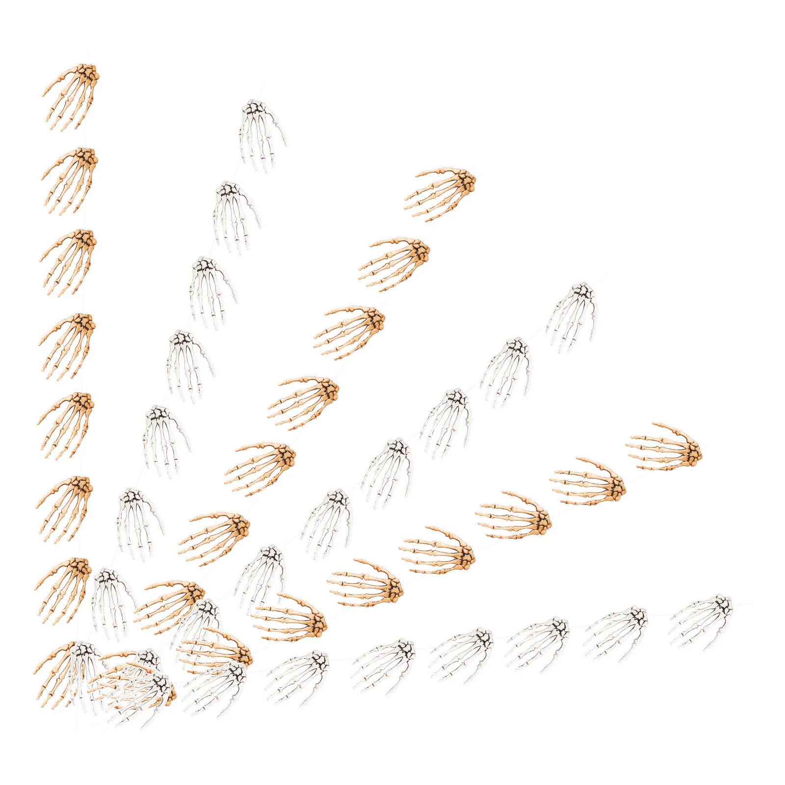 

6Pcs Hand Banner Halloween Party Hanging Decoration Realistic Paper Spooky Banner Pendant Indoor Outdoor Decor