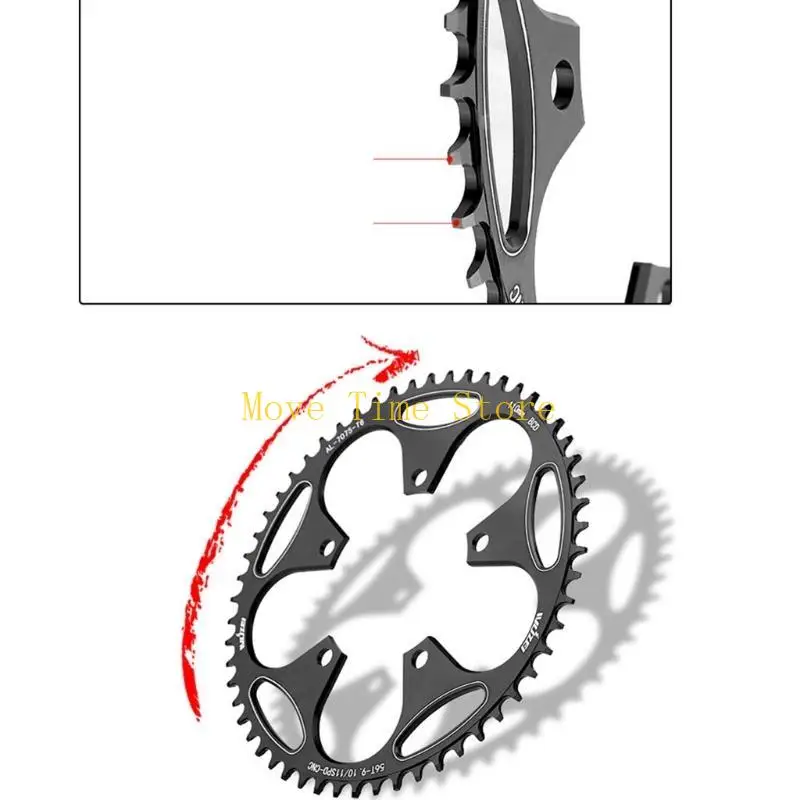 92ME 130BCD 50/52/54/56/58/60T Round Narrow Wide MTB Road Bike Chainwheel Chainring view 4
