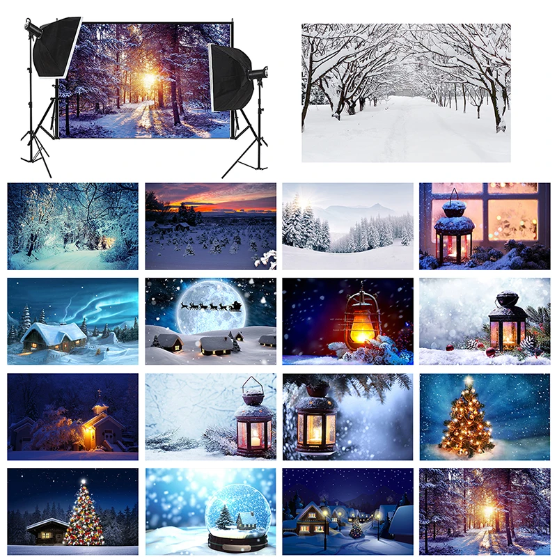 5x3ft 7x5ft Christmas Theme Wall Photography Background Vinyl Cloth Pictures Poster Party Xmas Backdrop Decor Studio Props 1 PCS