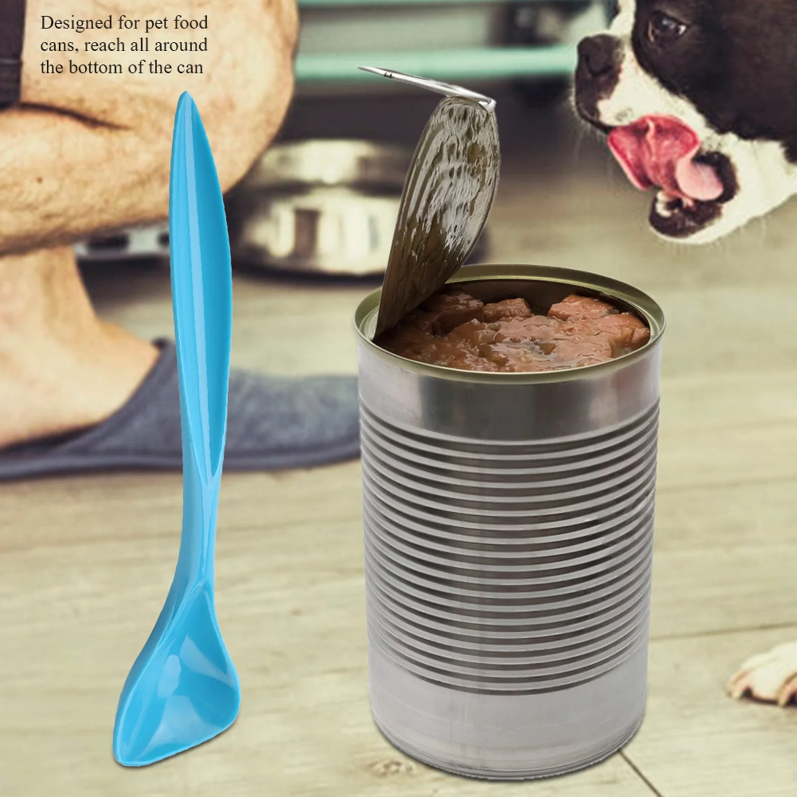 Pet Long Handle Spoon Dog Cat Canned Food Feeding Scoop