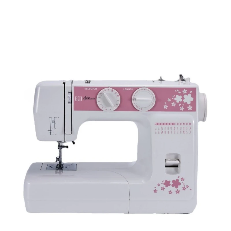 Multifunctional household sewing machine, single-needle electric embroidery machine, mini portable 24-pattern keyhole edge
