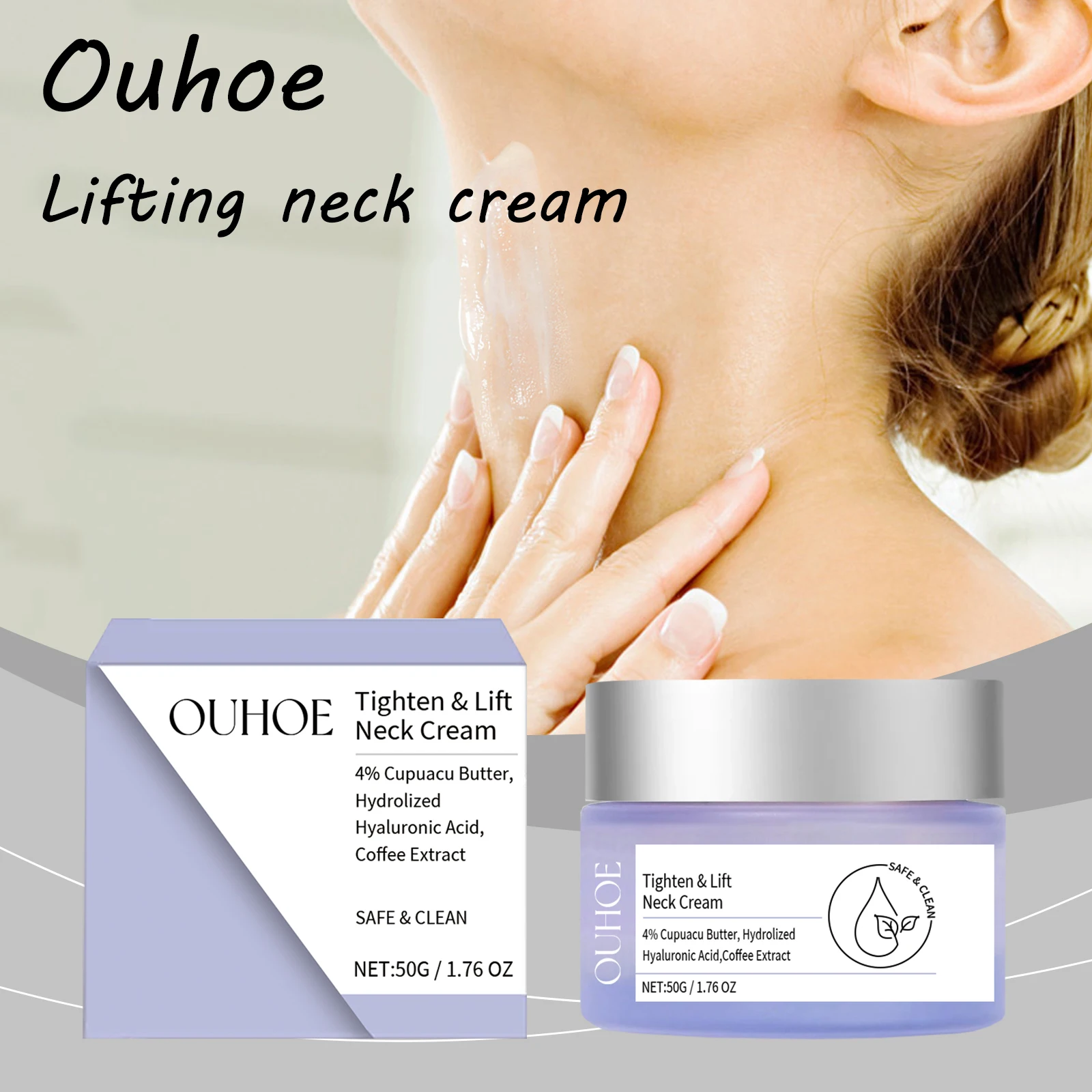 

Увлажняющий крем для шеи Ouhoe, питательный крем для кожи, исчезающий, тонкие линии, подтягивающий, разглаживающий, повышающий эластичность кожи, крем для шеи