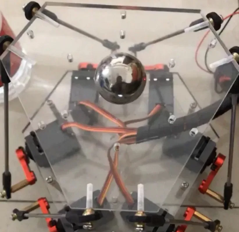 Micro 6DoF Stewart Platform Motion Base Model with Gyro Handle Control for Simulation And Training