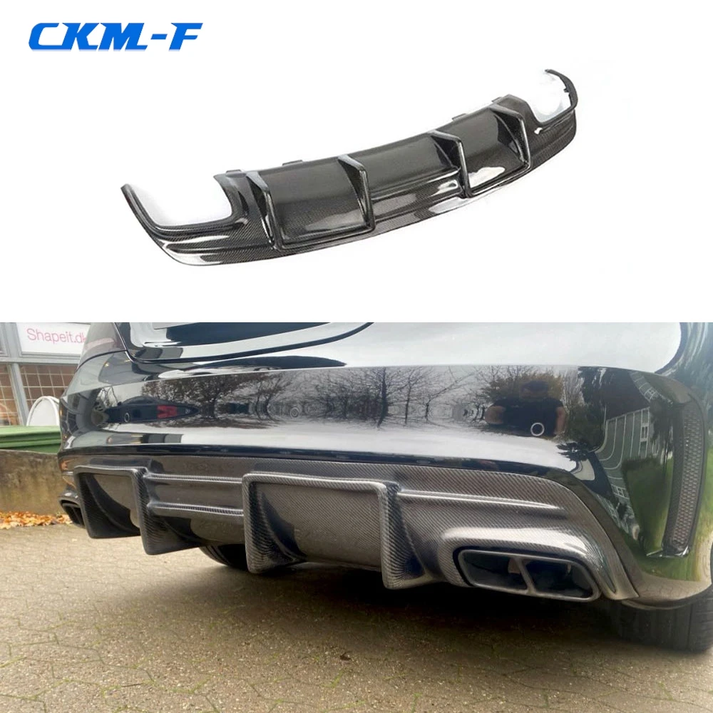 Car Rear Bumper Diffuser Lip Spoiler Body Kit Accessories for Mercedes Benz CLA Class W117 C117 Sport CLA45 AMG 2013-2019