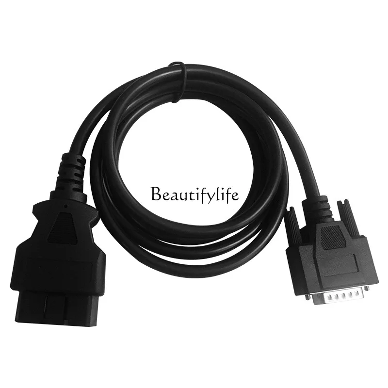 Accessories Factory StoreOBD2 Male Pair DB15P Male Extension Cable 16C Round Cable OD7.0 Automotive Fault Diagnosis Tool Connect