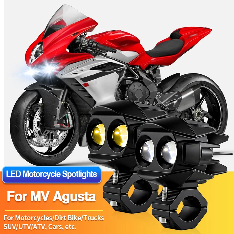 1 Set LED Universal Motorcycles Headlights Fog Light UTV ATV 12V for MV Agusta Superveloce 800/S/800 AGO/Turismo Veloce R/800