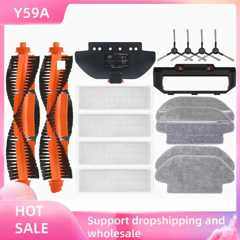 Cepillo lateral principal Y59A, filtro Hepa para Xiaomi Mi Robot Vacuum-Mop Pro STYTJ02YM, accesorios para Viomi V2 V3 SE Conga 3490 3690