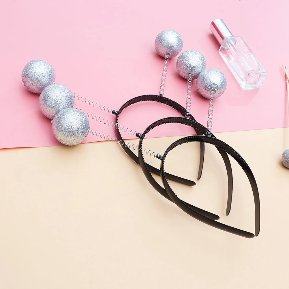 

7 Pcs Foam Ball Hair Hoops Durable Material Creative Design Novelty Fun Hairband Selfie Props Kids Accessories Costume